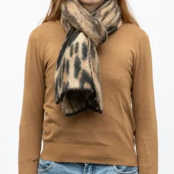 ONLY Echarpe maude imprimé animal Femme BEIGE Discount