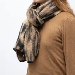 ONLY Echarpe maude imprimé animal Femme BEIGE Discount