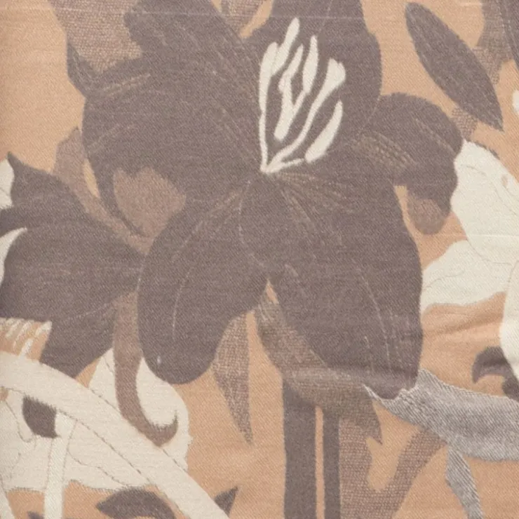 GERARD PASQUIER Echarpe motif tableau de fleurs 90x180cm Femme BEIGE