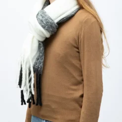 GERARD PASQUIER Echarpe blanc 50 x 190cm gp hh 252661 Femme NOIR Discount