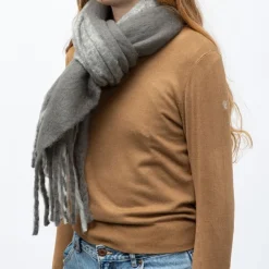 GERARD PASQUIER Echarpe noir blanc 50 x 190cm gp hh 252661 Femme GRIS Online