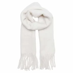 ONLY Echarpe oversize unie maxi franges Femme BLANC New