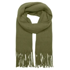 ONLY Echarpe oversize unie maxi franges Femme KAKI Best