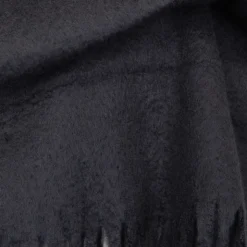 ONLY Echarpe oversize unie maxi franges Femme NOIR Sale