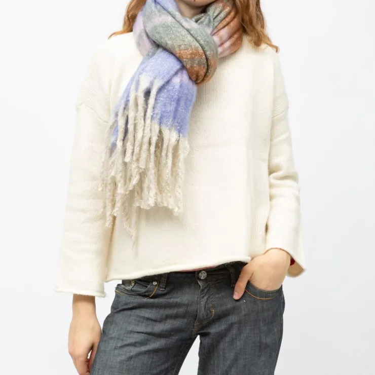 MANOUKIAN Echarpe épaisse 50x200cm à rayures Mixte Sale