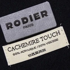 RODIER Echarpe ultra douce 70x190 à franges Femme NOIR Online