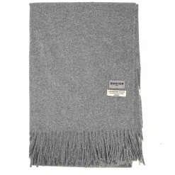 RODIER Echarpe ultra douce 70x190 à franges Femme GRIS CLAIR Outlet