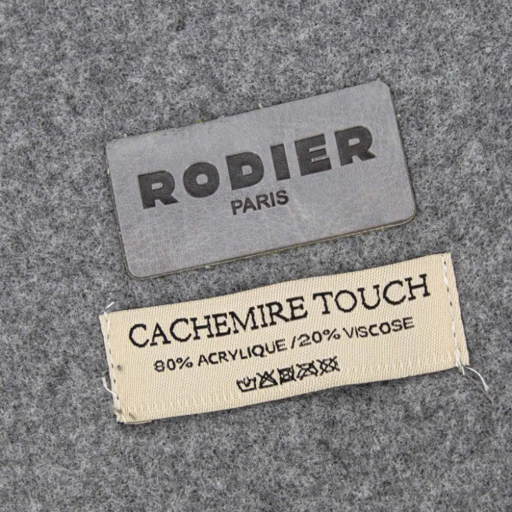 RODIER Echarpe ultra douce 70x190 à franges Femme GRIS CLAIR Outlet