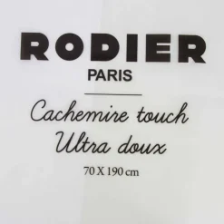 RODIER Echarpe ultra douce 70x190 à franges Femme GRIS CLAIR Outlet