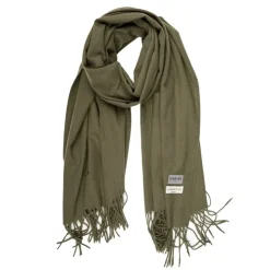 RODIER Echarpe ultra douce 70x190 à franges Femme KAKI Sale