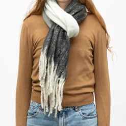 MANOUKIAN Echarpe vert 50 x 190cm man wh 252638 Femme GRIS Online