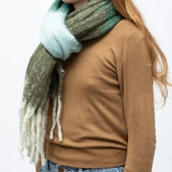 MANOUKIAN Echarpe 50 x 190cm man wh 252638 Femme VERT