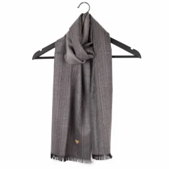 NEW MAN Echarpe 30x162 à rayures Homme GRIS Outlet
