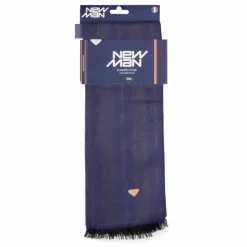 NEW MAN Echarpe 30x162 à rayures Homme BLEU FONCE Discount