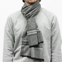 MANOUKIAN Echarpe 30x180 cm Homme GRIS Discount