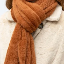 LES TROPEZIENNES PAR M.BELARBI Echarpe 180x40 havane hadale Femme MARRON