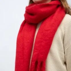 GERARD PASQUIER Echarppe en laine 40x185cm Femme ROUGE