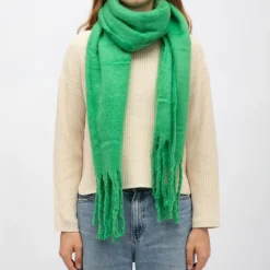 GERARD PASQUIER Echarppe en laine 40x185cm Femme VERT Outlet