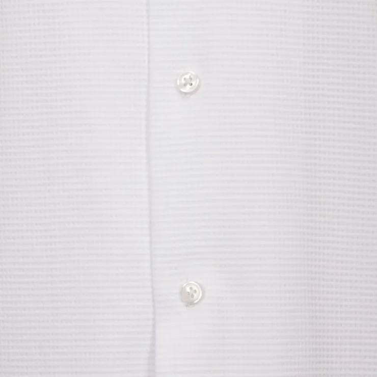 PANAME BROTHERS Ensemble chemisette short gaufré cordon dove Homme BLANC New