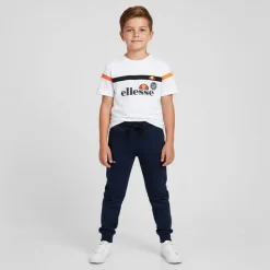 ELLESSE Ensemble coton 2 tee shirts et pantalon de jogging Enfant BLANC