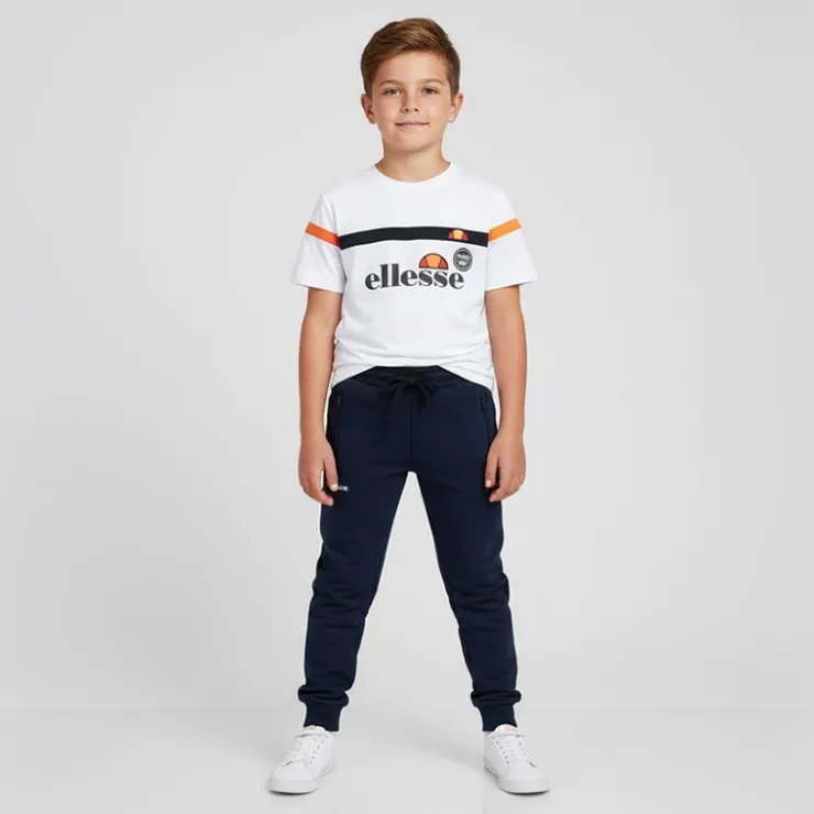 ELLESSE Ensemble coton 2 tee shirts et pantalon de jogging Enfant BLANC
