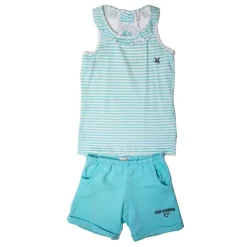 CHEVIGNON Ensemble débardeur et short en coton Enfant TURQUOISE Best
