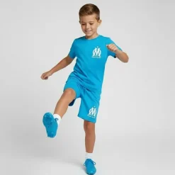 OM Ensemble enfant tee shirt/short Enfant BLEU Hot