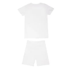 OM Ensemble enfant tee shirt/short Enfant BLANC Discount