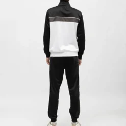 ELLESSE Ensemble jogging et veste zippée blanche avec bandes es Homme NOIR