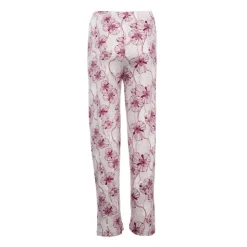 RODIER Ensemble pyjama avec liseré coloré bas fleuri Loma femme Femme GRIS CLAIR Clearance