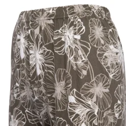 RODIER Ensemble pyjama avec liseré coloré bas fleuri Loma femme Femme KAKI Hot