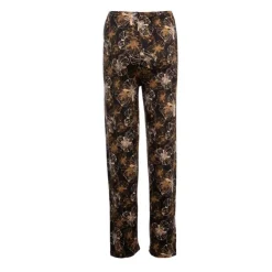 RODIER Ensemble pyjama avec liseré coloré bas fleuri Loma femme Femme NOIR Hot
