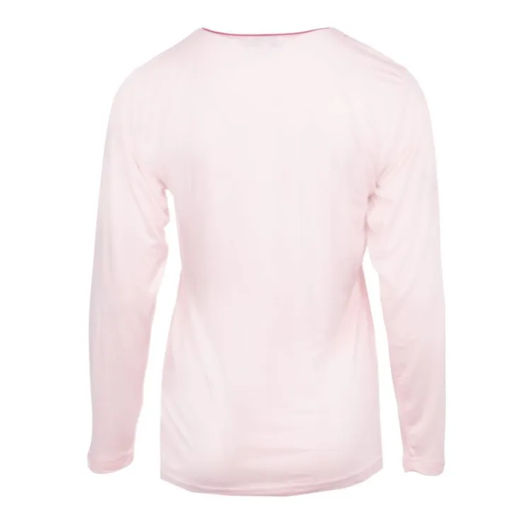 RODIER Ensemble pyjama avec liseré coloré bas fleuri Loma femme Femme ROSE CLAIR Best