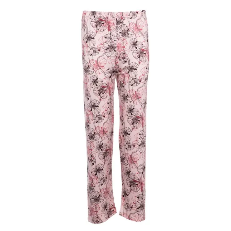 RODIER Ensemble pyjama avec liseré coloré bas fleuri Loma femme Femme ROSE CLAIR Best