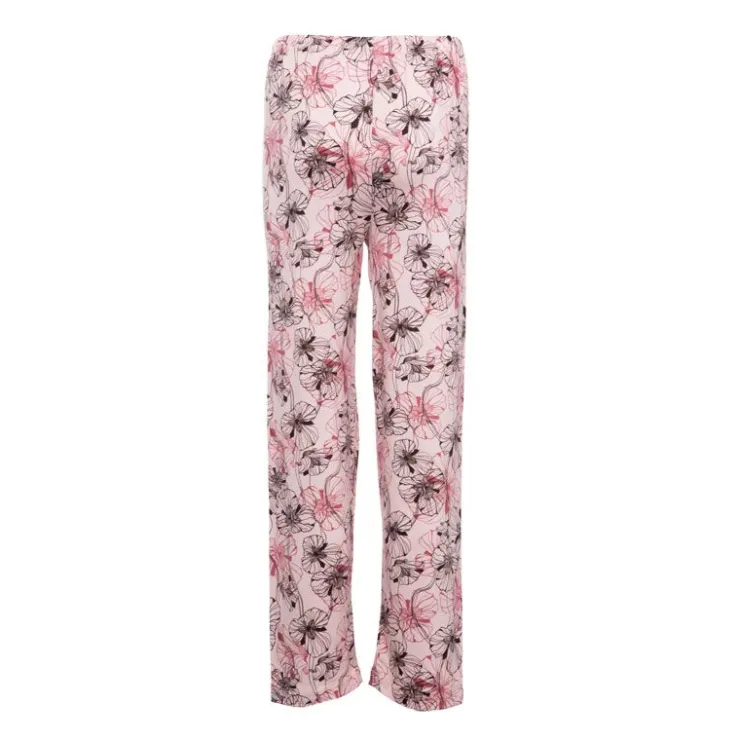 RODIER Ensemble pyjama avec liseré coloré bas fleuri Loma femme Femme ROSE CLAIR Best