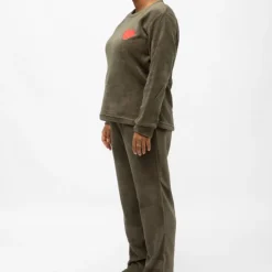 LES PETITES...PARIS Ensemble pyjama cocooning valerina Femme KAKI