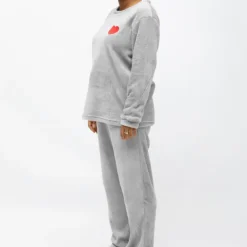 LES PETITES...PARIS Ensemble pyjama cocooning valerina Femme GRIS CLAIR Hot