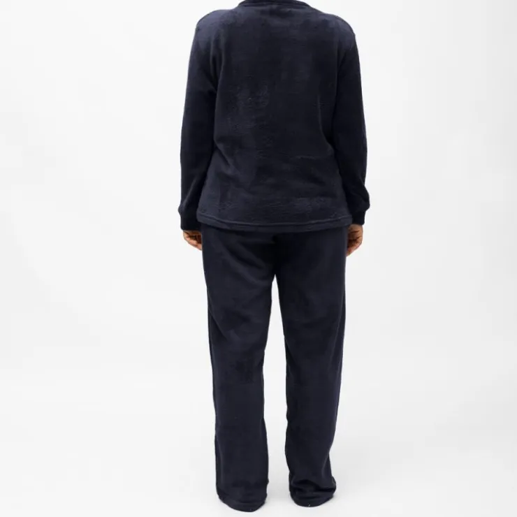 LES PETITES...PARIS Ensemble pyjama cocooning valerina Femme BLEU FONCE Outlet