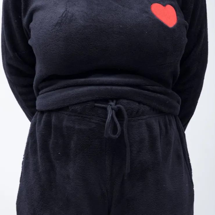 LES PETITES...PARIS Ensemble pyjama cocooning valerina Femme BLEU FONCE Outlet