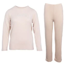 CHANTAL THOMASS Ensemble pyjama côtelé tasha Femme BEIGE New