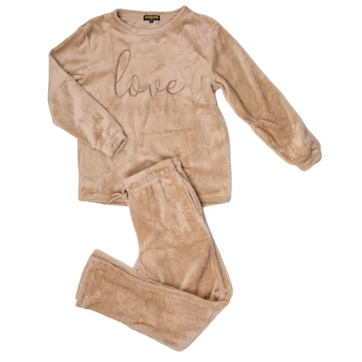 RODIER Ensemble pyjama ultra doux Swann Femme BEIGE Clearance