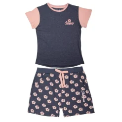 CHEVIGNON Ensemble tee shirt et short à fleurs Enfant BLEU FONCE Online