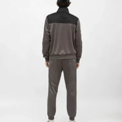 ELLESSE Ensemble veste de sport foncé avec bandes noires Homme GRIS New