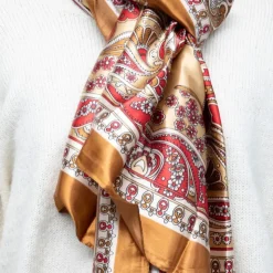 MANOUKIAN Foulard soie 90x180cm Femme BEIGE Online