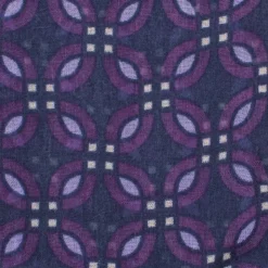 BILL TORNADE Foulard toucher coton à motif 60x180 cm Homme VIOLET Best
