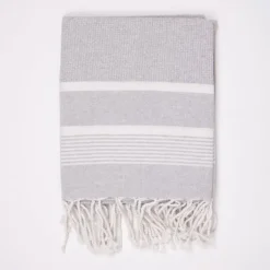 SUD ETOFFE Fouta 90x180 colis de 24 diverse couleur pestas24dive Mixte GRIS CLAIR Online