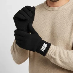 LEE COOPER Gant tricote eros Homme NOIR Clearance