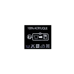 KAPORAL Gants en maille noir à rayures aux poignets Homme GRIS FONCE New