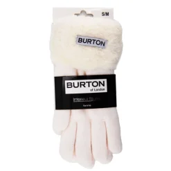 BURTON OF LONDON Gants intérieur fourré heaven Femme BLANC ECRU Discount