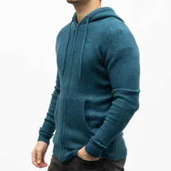 BILL TORNADE Gilet a capuche quebec 27361 Homme BLEU PETROLE Outlet